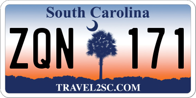 SC license plate ZQN171