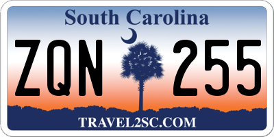 SC license plate ZQN255
