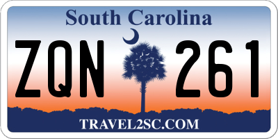 SC license plate ZQN261