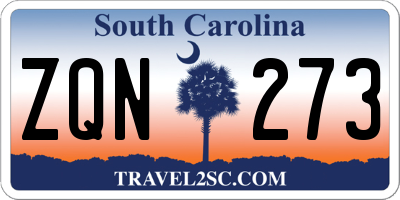 SC license plate ZQN273