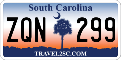 SC license plate ZQN299