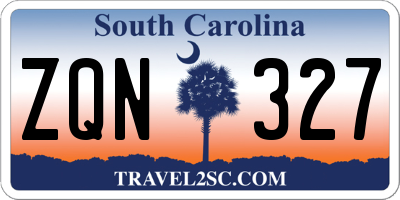 SC license plate ZQN327