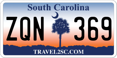 SC license plate ZQN369