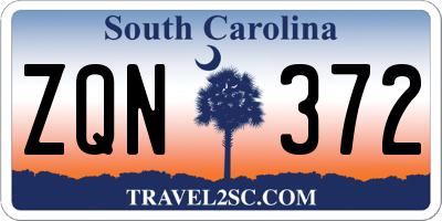 SC license plate ZQN372