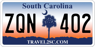 SC license plate ZQN402