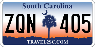 SC license plate ZQN405