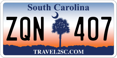 SC license plate ZQN407