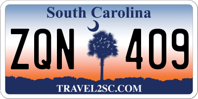 SC license plate ZQN409