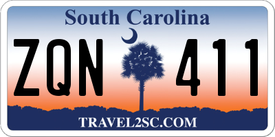 SC license plate ZQN411