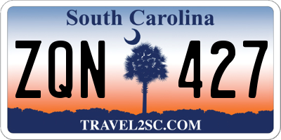 SC license plate ZQN427