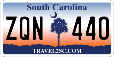 SC license plate ZQN440