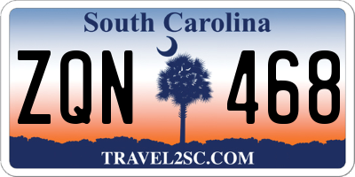 SC license plate ZQN468