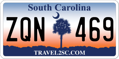 SC license plate ZQN469