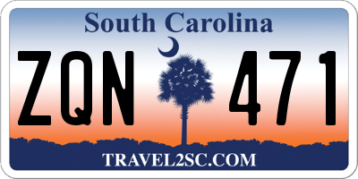 SC license plate ZQN471