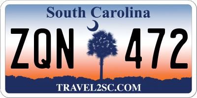 SC license plate ZQN472