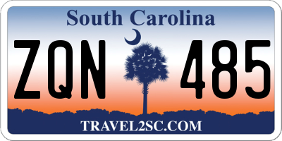 SC license plate ZQN485