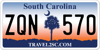 SC license plate ZQN570