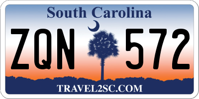 SC license plate ZQN572