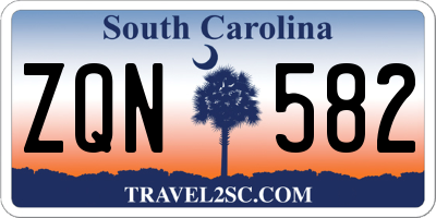 SC license plate ZQN582