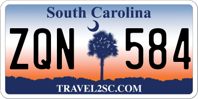 SC license plate ZQN584