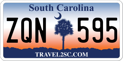 SC license plate ZQN595
