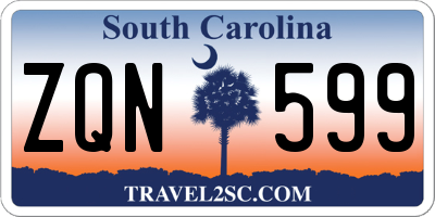 SC license plate ZQN599