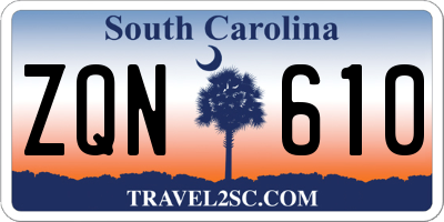 SC license plate ZQN610