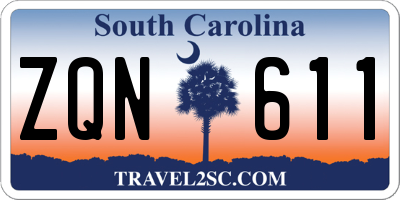 SC license plate ZQN611