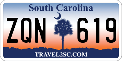 SC license plate ZQN619