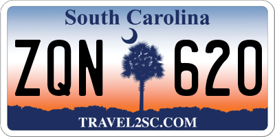 SC license plate ZQN620