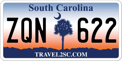 SC license plate ZQN622
