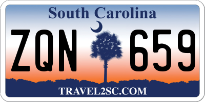 SC license plate ZQN659