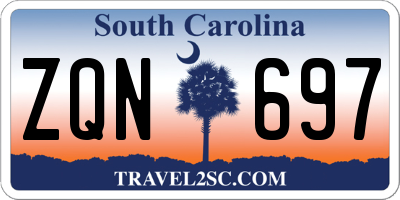 SC license plate ZQN697