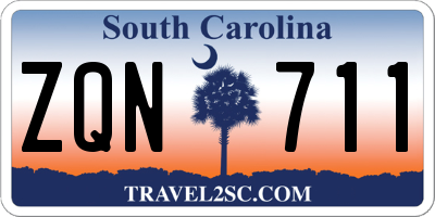SC license plate ZQN711