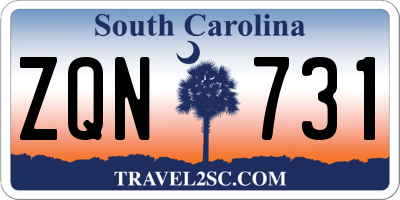 SC license plate ZQN731