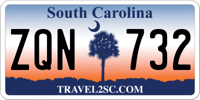 SC license plate ZQN732