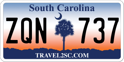 SC license plate ZQN737