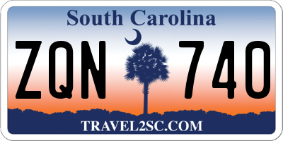 SC license plate ZQN740