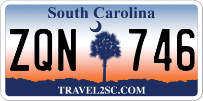 SC license plate ZQN746