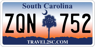 SC license plate ZQN752