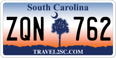 SC license plate ZQN762
