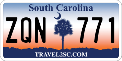 SC license plate ZQN771