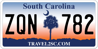 SC license plate ZQN782