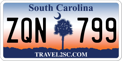 SC license plate ZQN799
