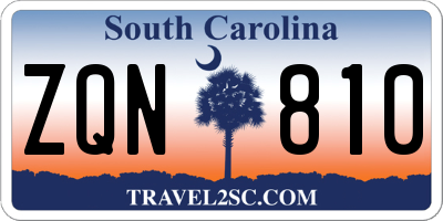 SC license plate ZQN810