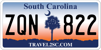 SC license plate ZQN822