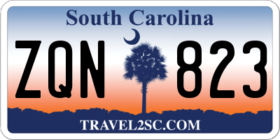 SC license plate ZQN823