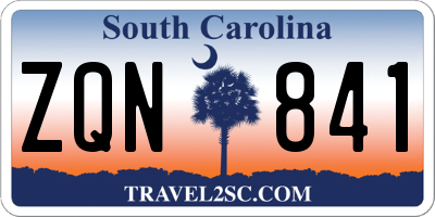 SC license plate ZQN841