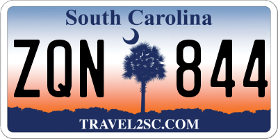 SC license plate ZQN844