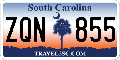 SC license plate ZQN855